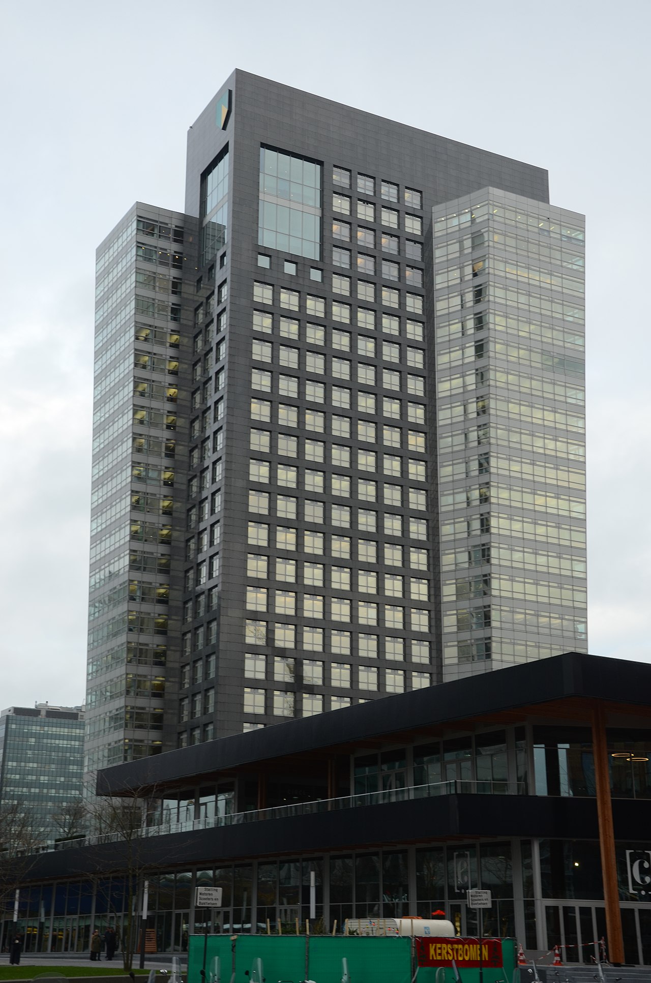 ABN AMRO headquarters building in Amsterdam Zuidas